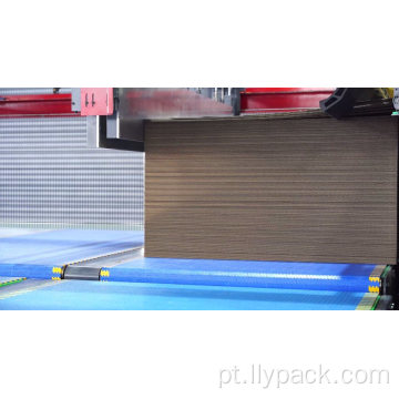 Controle automático PLC Linha de papelão corrugada de 2500 mm